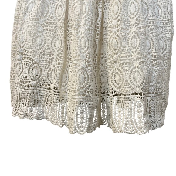 Club Monaco White Eyelet Spaghetti Strap Dress Size 6 - Picture 5 of 5
